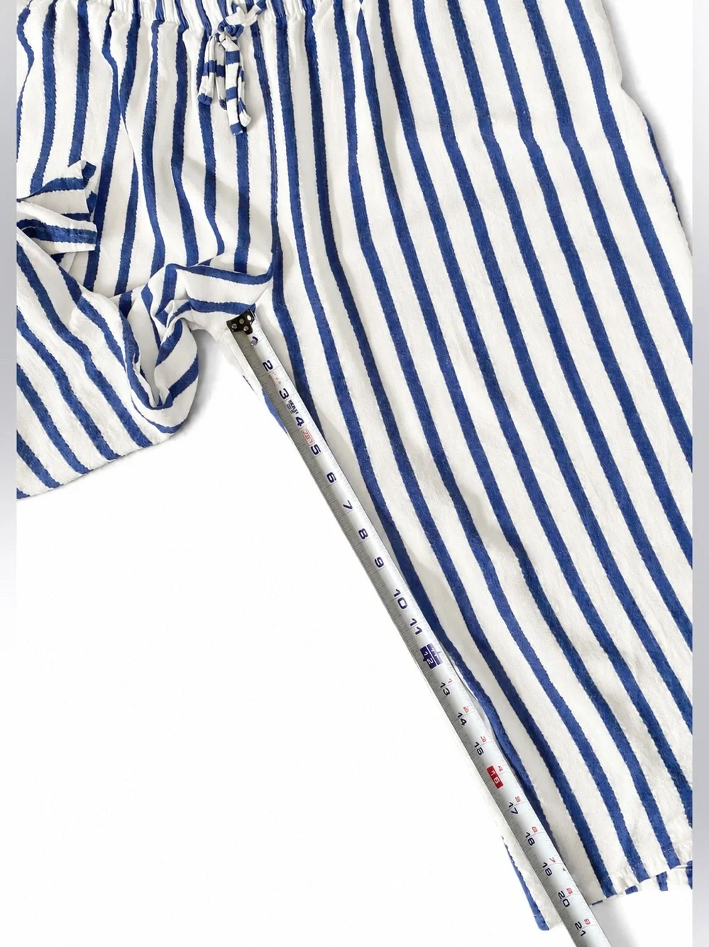 Women's Pajamas Blue & White Striped Set XL - Picture 6 of 10